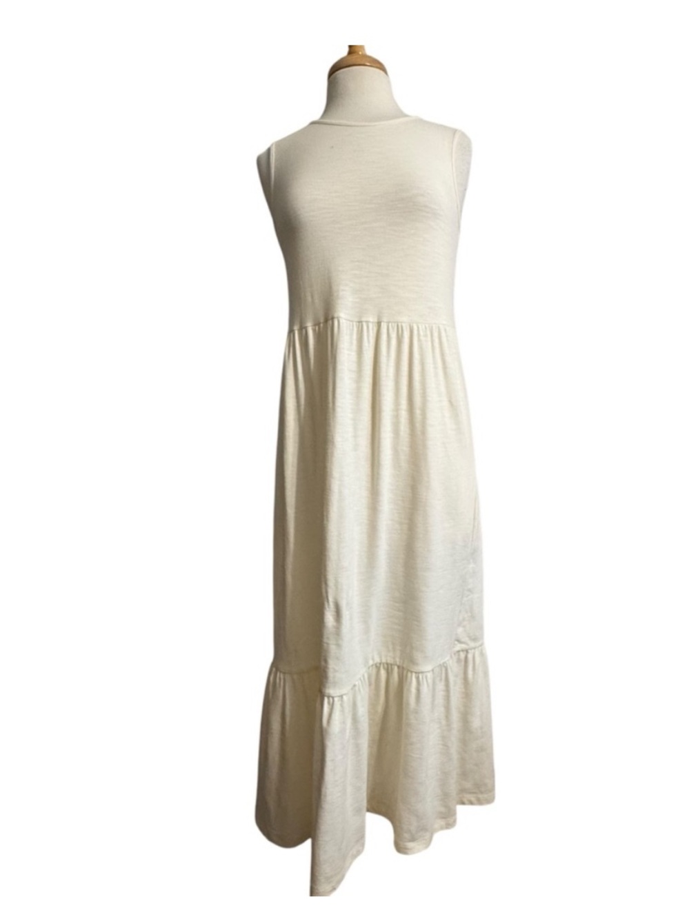 Old Navy Cream Tiered Maxi Dress